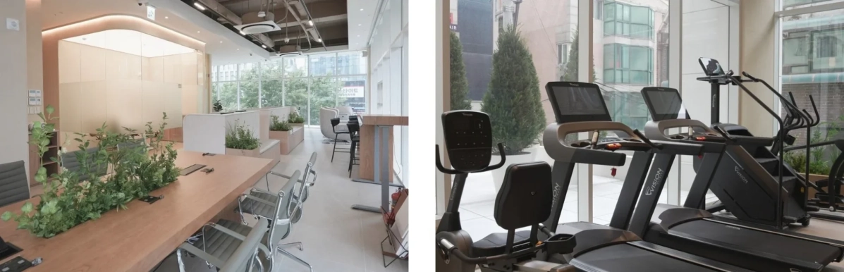 RIZAP LOUNGEの施設内部