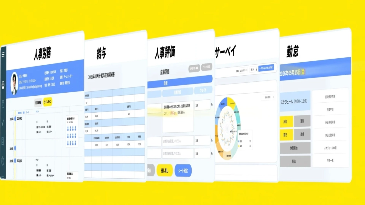 人事労務システム画面