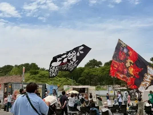 屋外イベント、旗
