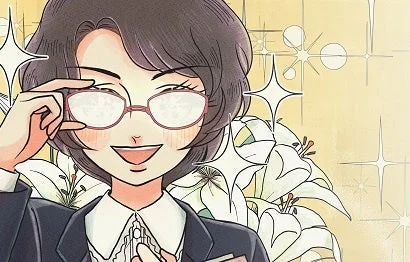 笑顔の女性