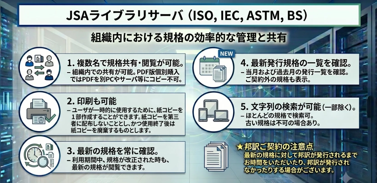 JSAライブラリサーバの概要