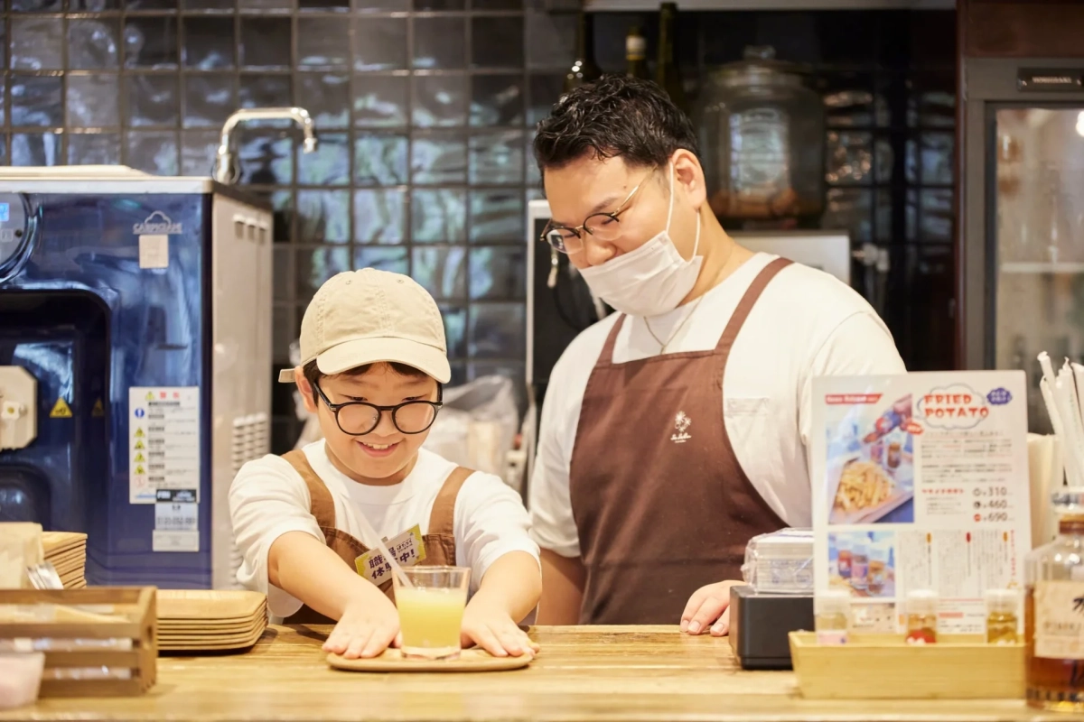 カフェでの職業体験