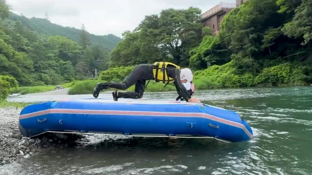 ゴムボートを使ったアクティビティ