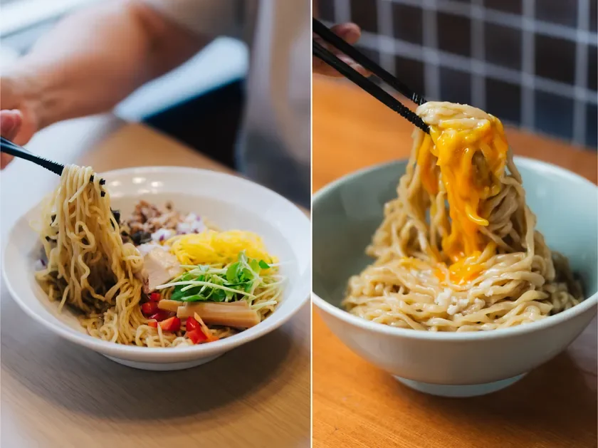 細麺と太麺