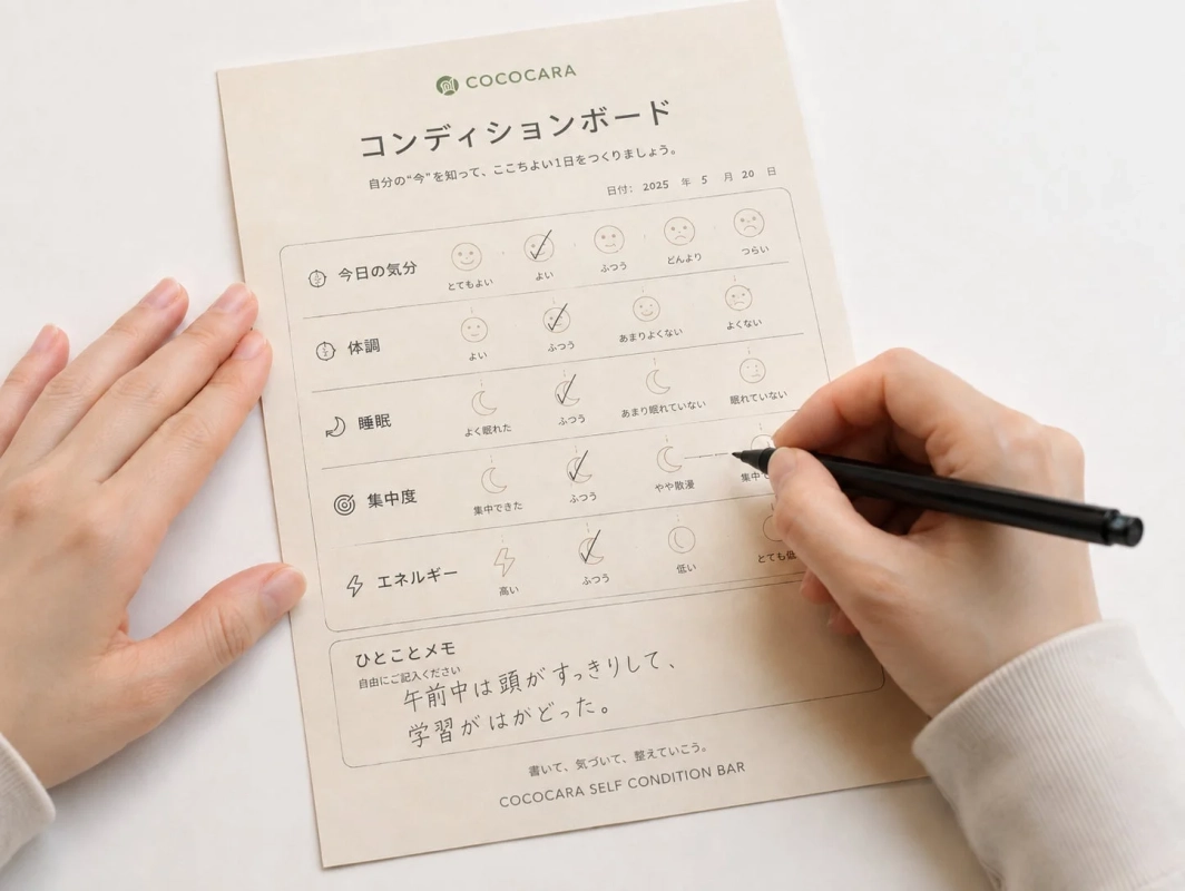 コンディションボードの記入例