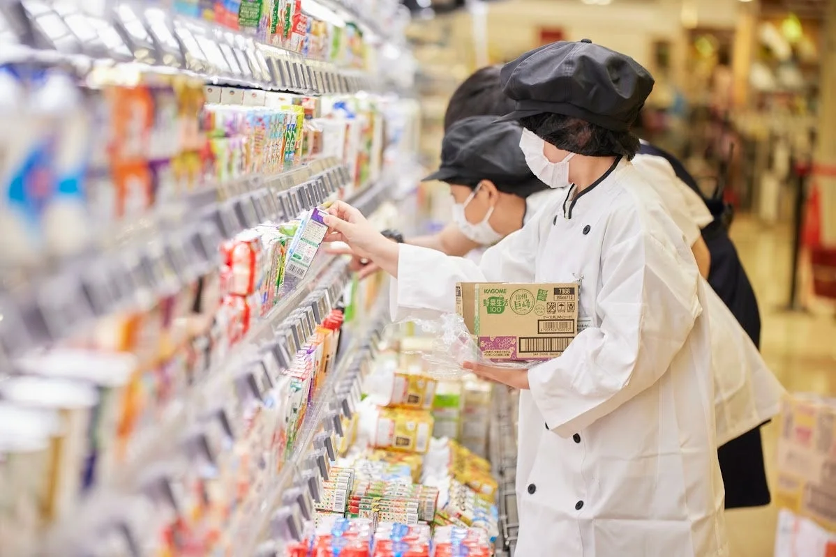 スーパーでの品出し体験