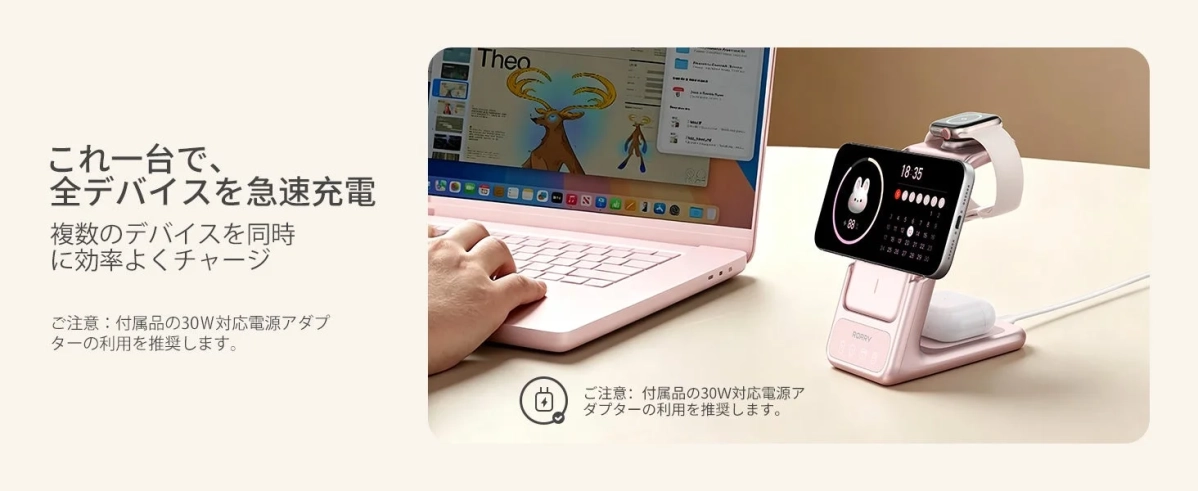 4in1充電のイメージ