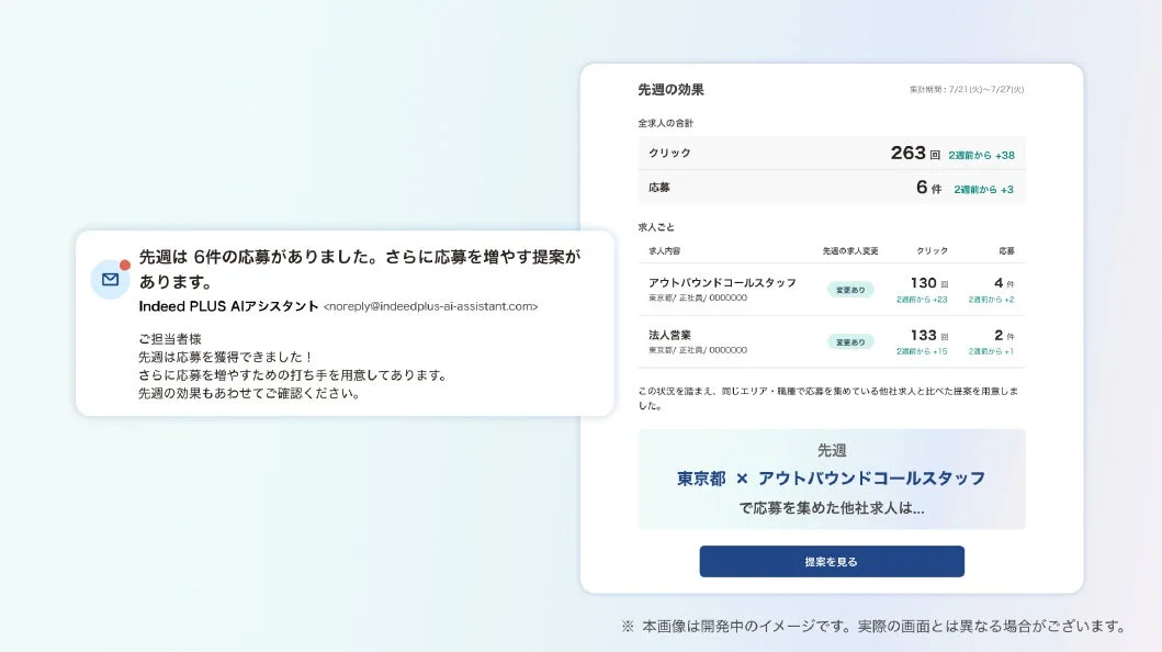 AIアシスタントからの通知