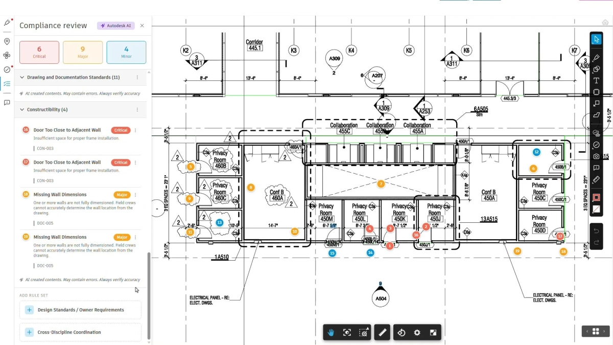 Autodesk AIによるコンプライアンスレビュー