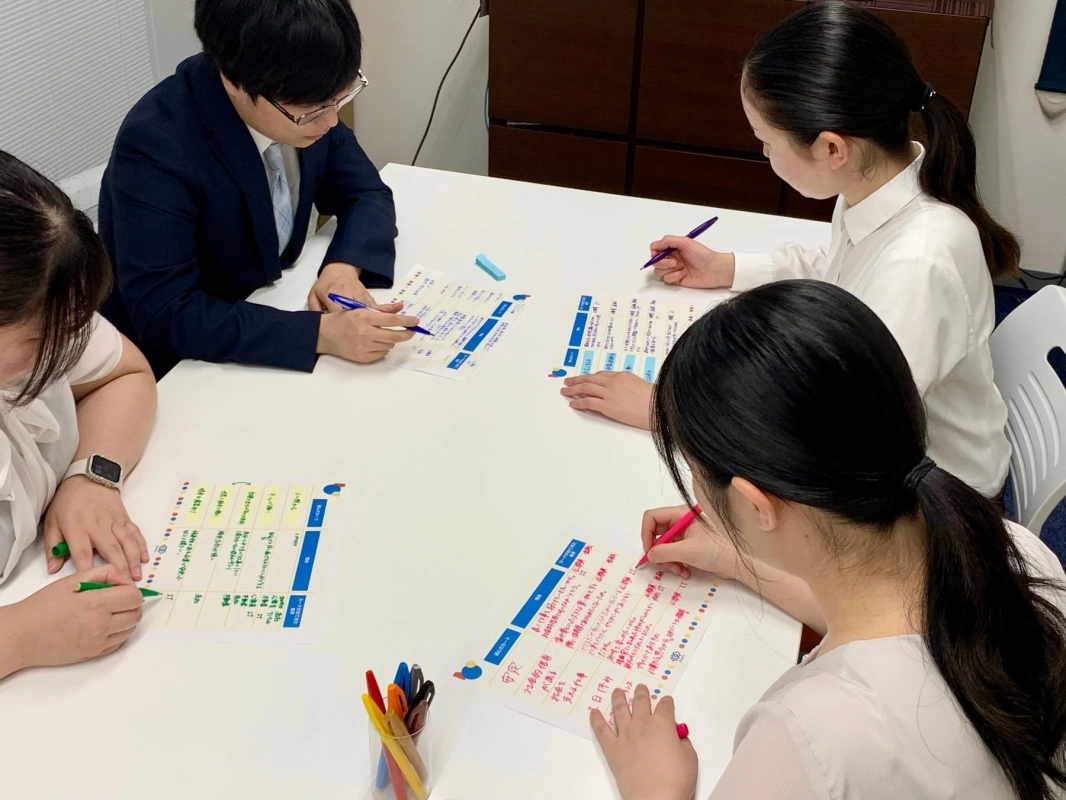 自己分析シートに書き込む