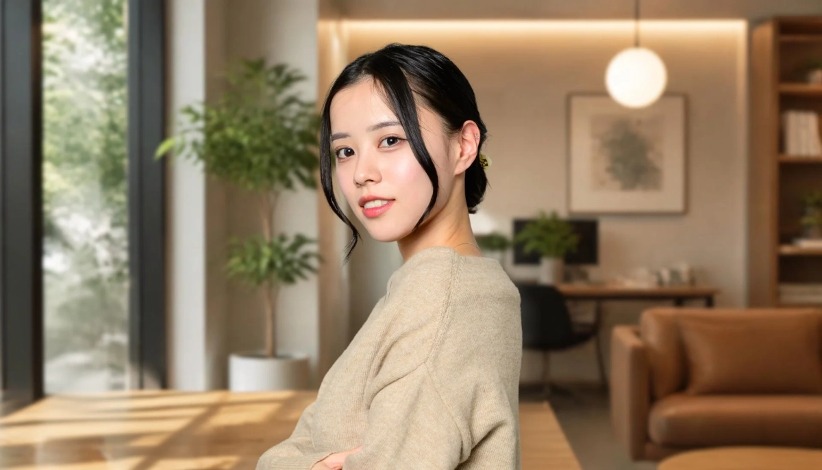 女性のポートレート
